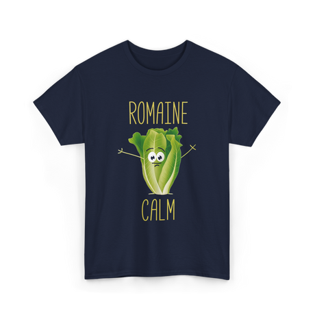 Romaine Calm Salad Gardening T-Shirt - Navy