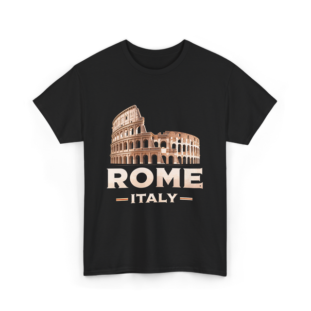 Rome Italy Colosseum Travel T-Shirt - Black