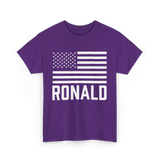 Ronald Birthday Name Celebration T-Shirt - Purple