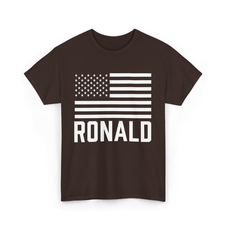 Ronald Birthday Name Celebration T-Shirt - Dark Chocolate