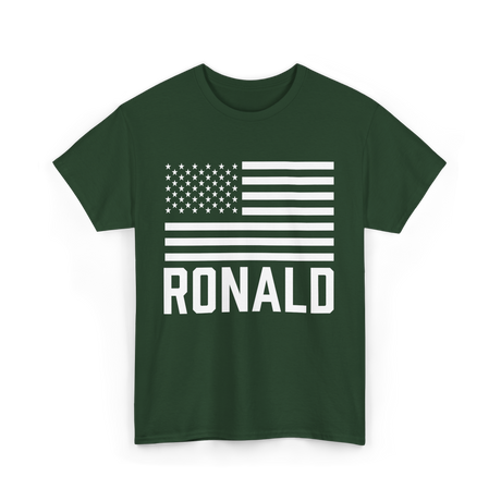 Ronald Birthday Name Celebration T-Shirt - Forest Green