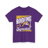 Roofing Squad Roofer Roofing Team T-Shirt - Purple