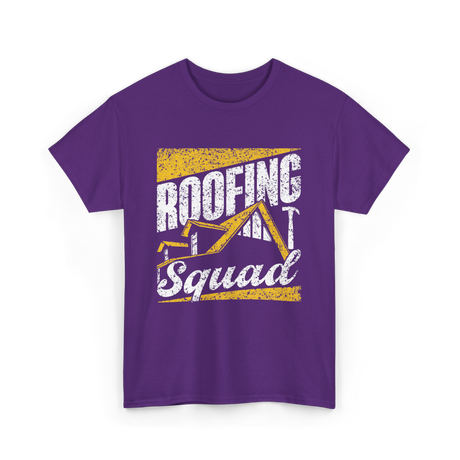 Roofing Squad Roofer Roofing Team T-Shirt - Purple