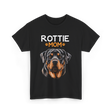 Rottie Mom Rottweiler Dog T-Shirt - Black