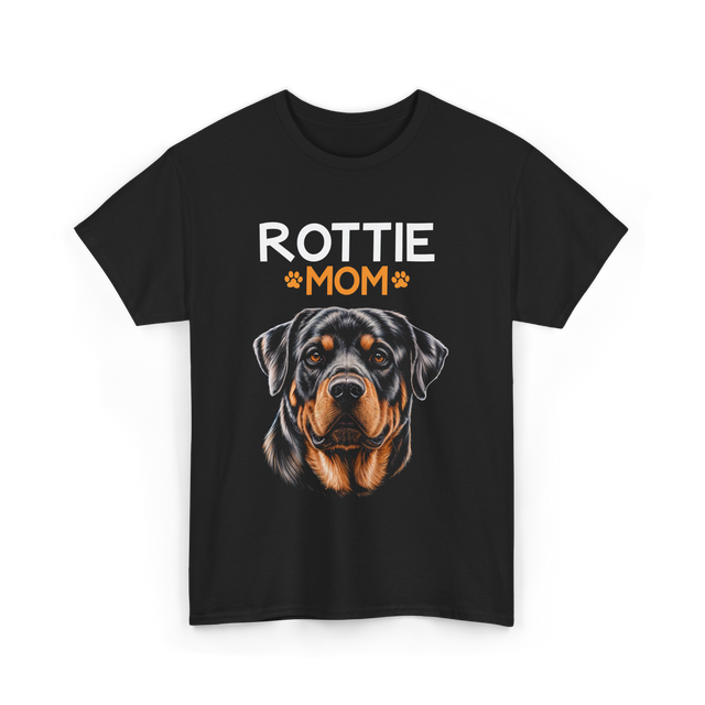 Rottie Mom Rottweiler Dog T-Shirt - Black