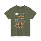 Rottie Mom Rottweiler Dog T-Shirt - Military Green