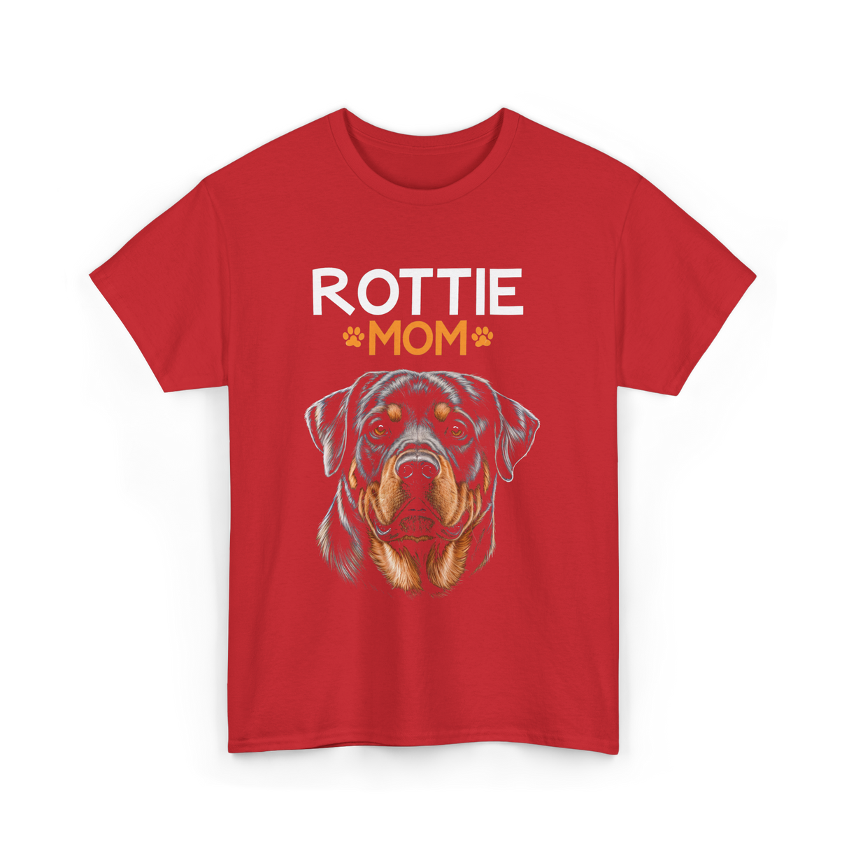 Rottie Mom Rottweiler Dog T-Shirt - Red