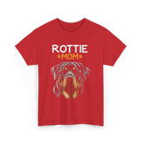 Rottie Mom Rottweiler Dog T-Shirt - Red