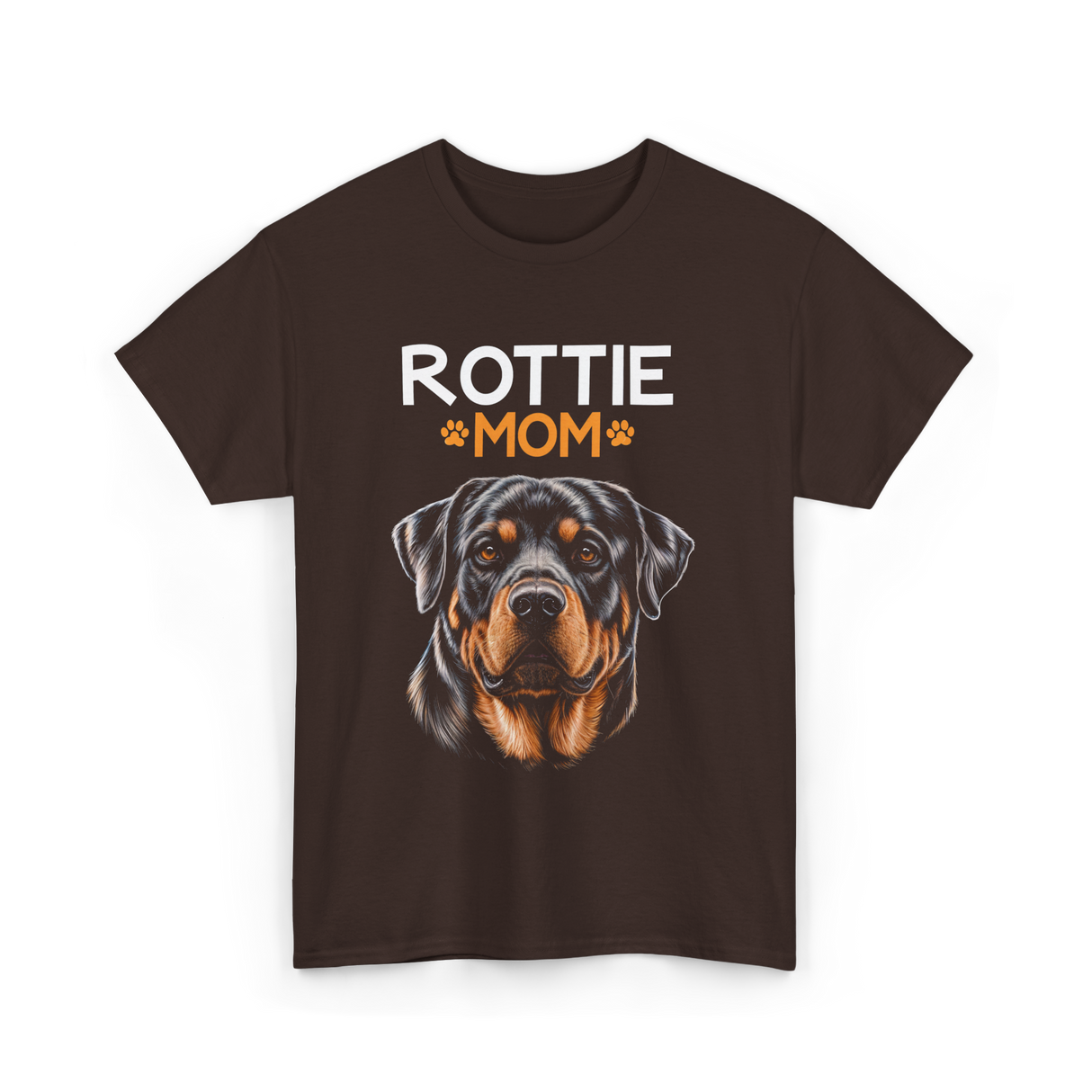 Rottie Mom Rottweiler Dog T-Shirt - Dark Chocolate