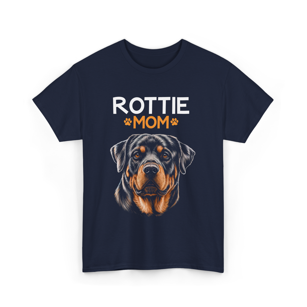 Rottie Mom Rottweiler Dog T-Shirt - Navy