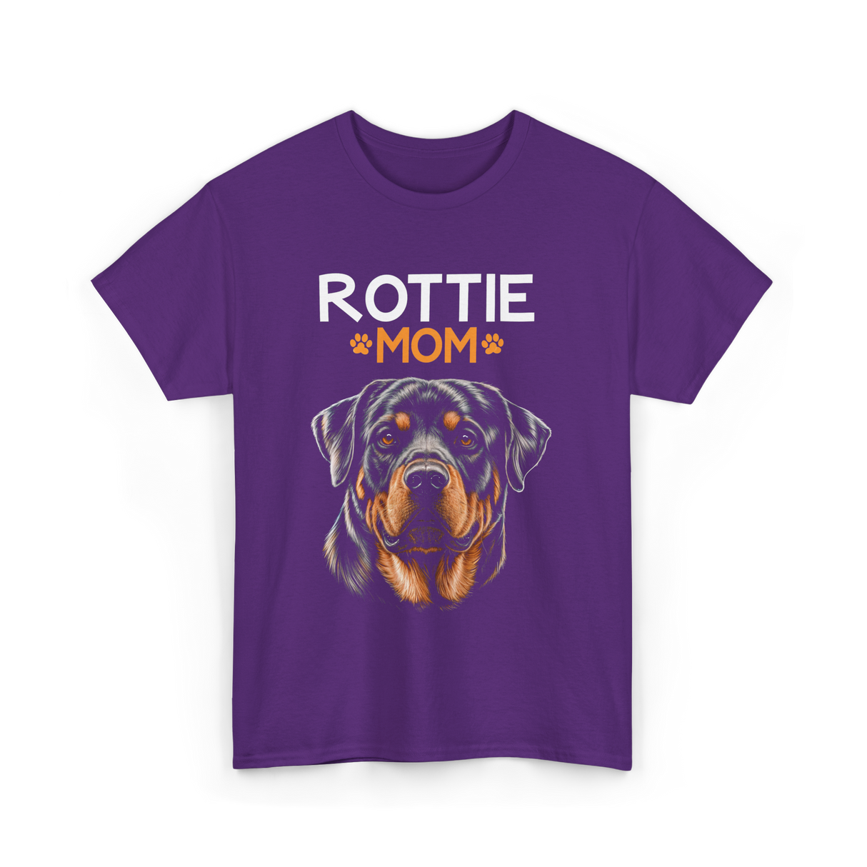 Rottie Mom Rottweiler Dog T-Shirt - Purple