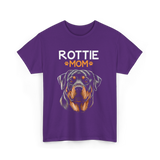 Rottie Mom Rottweiler Dog T-Shirt - Purple