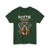 Rottie Mom Rottweiler Dog T-Shirt - Forest Green