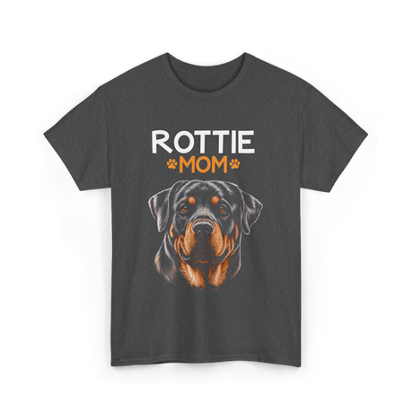 Rottie Mom Rottweiler Dog T-Shirt - Dark Heather