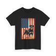 Rottweiler American Flag Dog Lover T-Shirt - Black