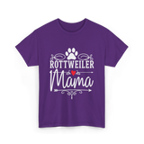 Rottweiler Mama Rottweiler Dog Lover T-Shirt - Purple