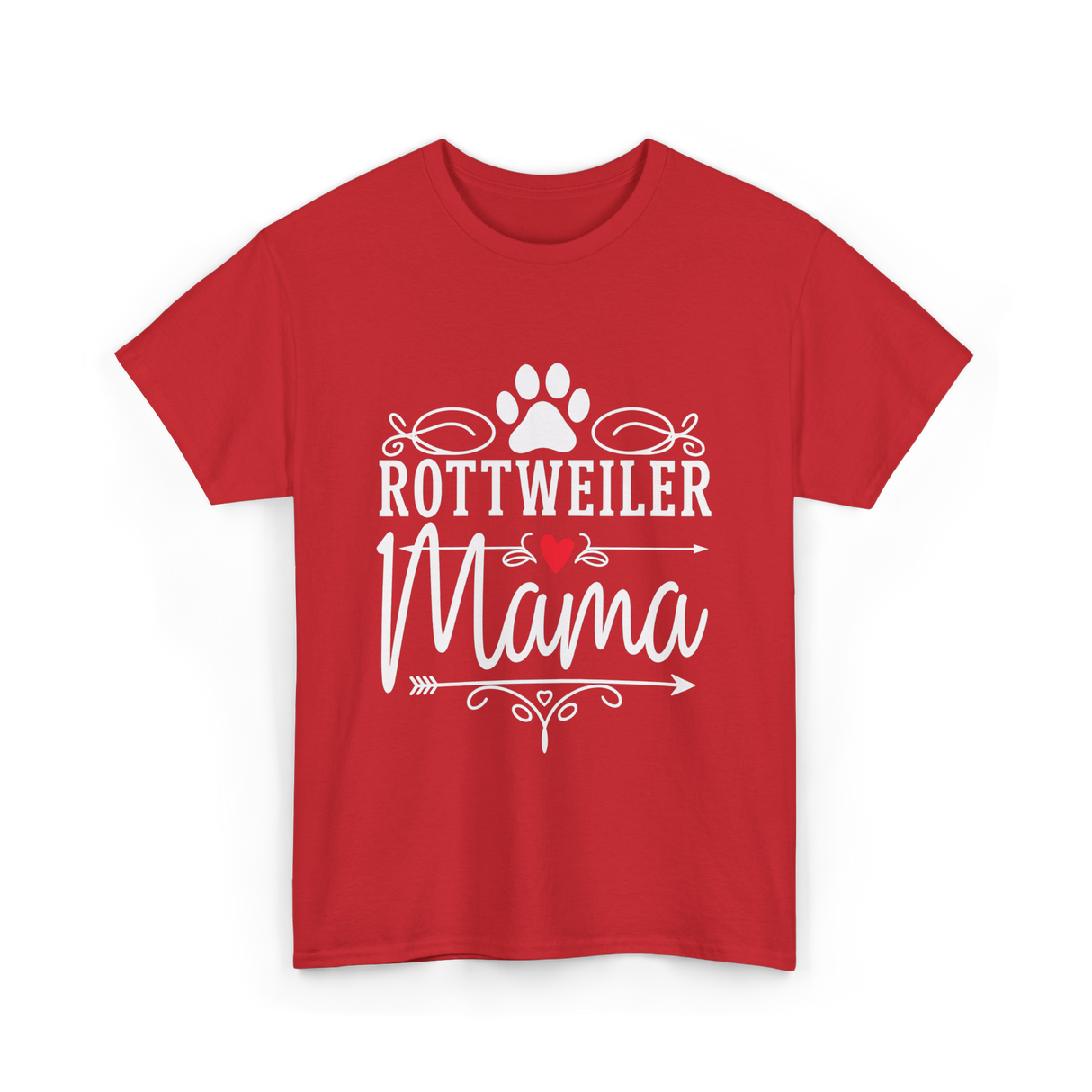 Rottweiler Mama Rottweiler Dog Lover T-Shirt - Red