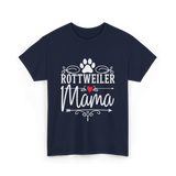 Rottweiler Mama Rottweiler Dog Lover T-Shirt - Navy