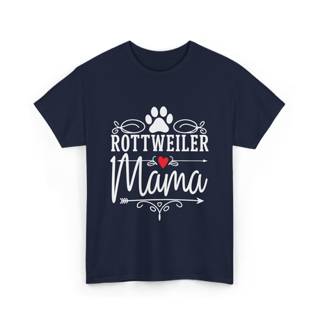 Rottweiler Mama Rottweiler Dog Lover T-Shirt - Navy