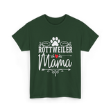 Rottweiler Mama Rottweiler Dog Lover T-Shirt - Forest Green