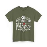 Rottweiler Mama Rottweiler Dog Lover T-Shirt - Military Green