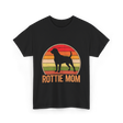 Rottweiler Mom Rottweiler Dog T-Shirt - Black