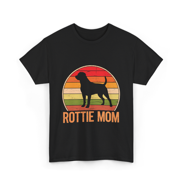 Rottweiler Mom Rottweiler Dog T-Shirt - Black