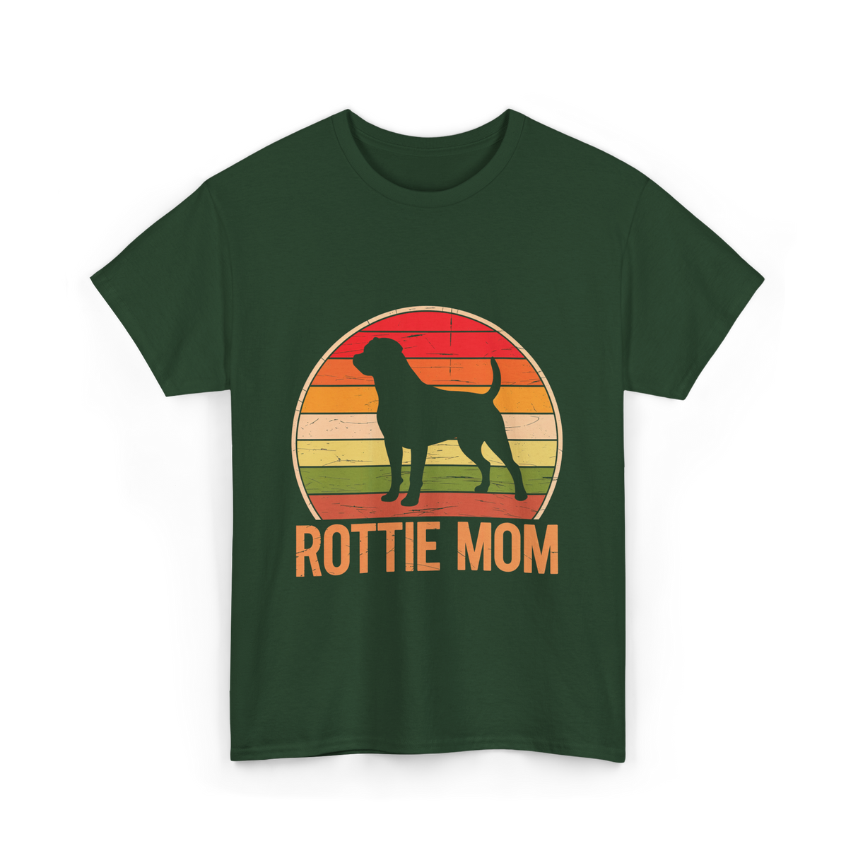 Rottweiler Mom Rottweiler Dog T-Shirt - Forest Green