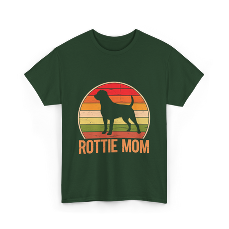 Rottweiler Mom Rottweiler Dog T-Shirt - Forest Green