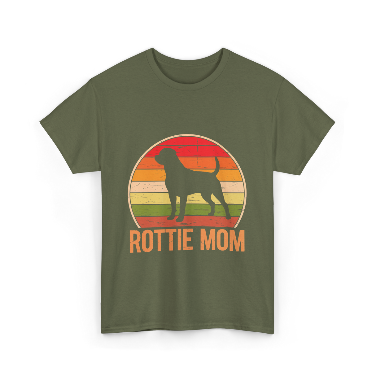 Rottweiler Mom Rottweiler Dog T-Shirt - Military Green