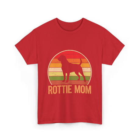 Rottweiler Mom Rottweiler Dog T-Shirt - Red