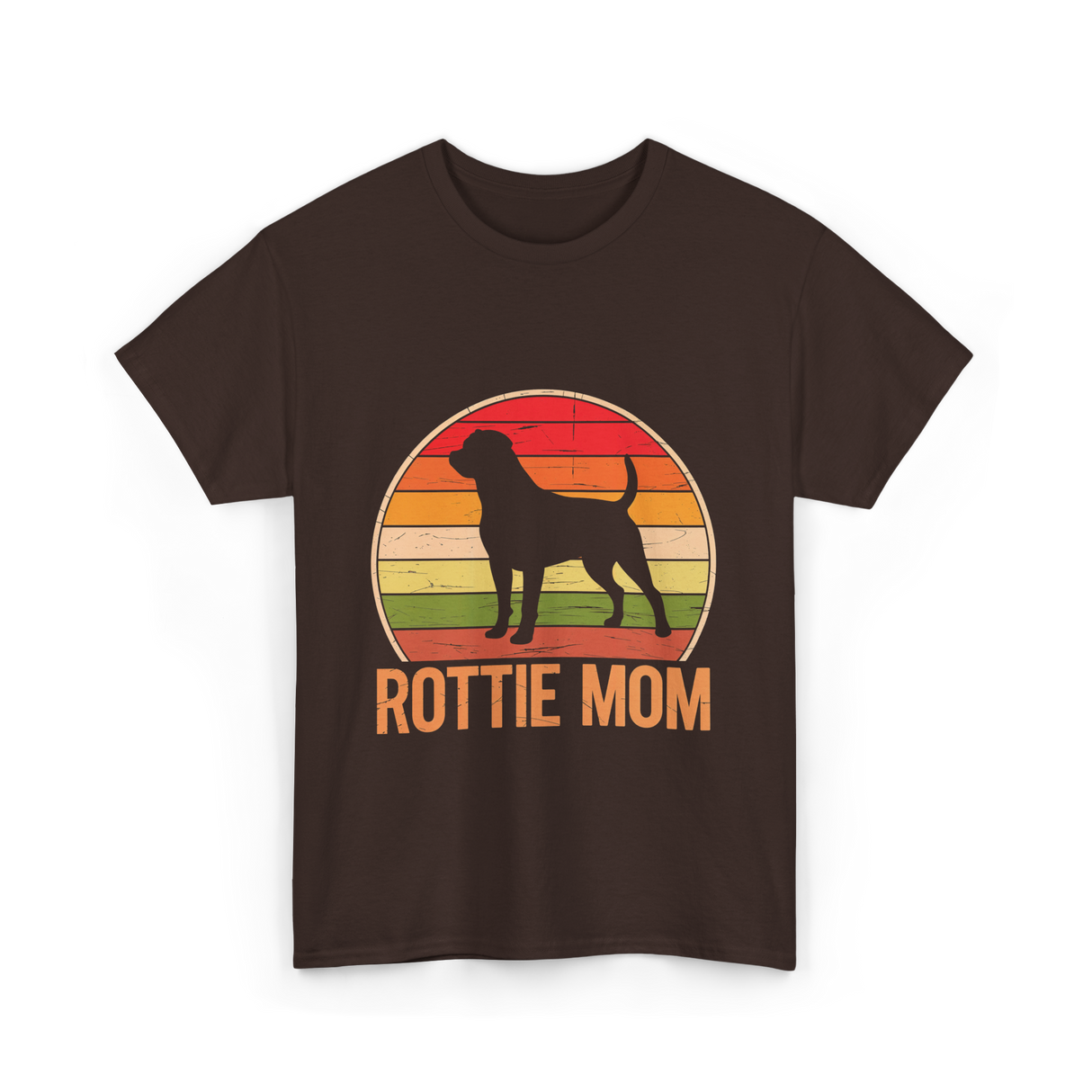 Rottweiler Mom Rottweiler Dog T-Shirt - Dark Chocolate