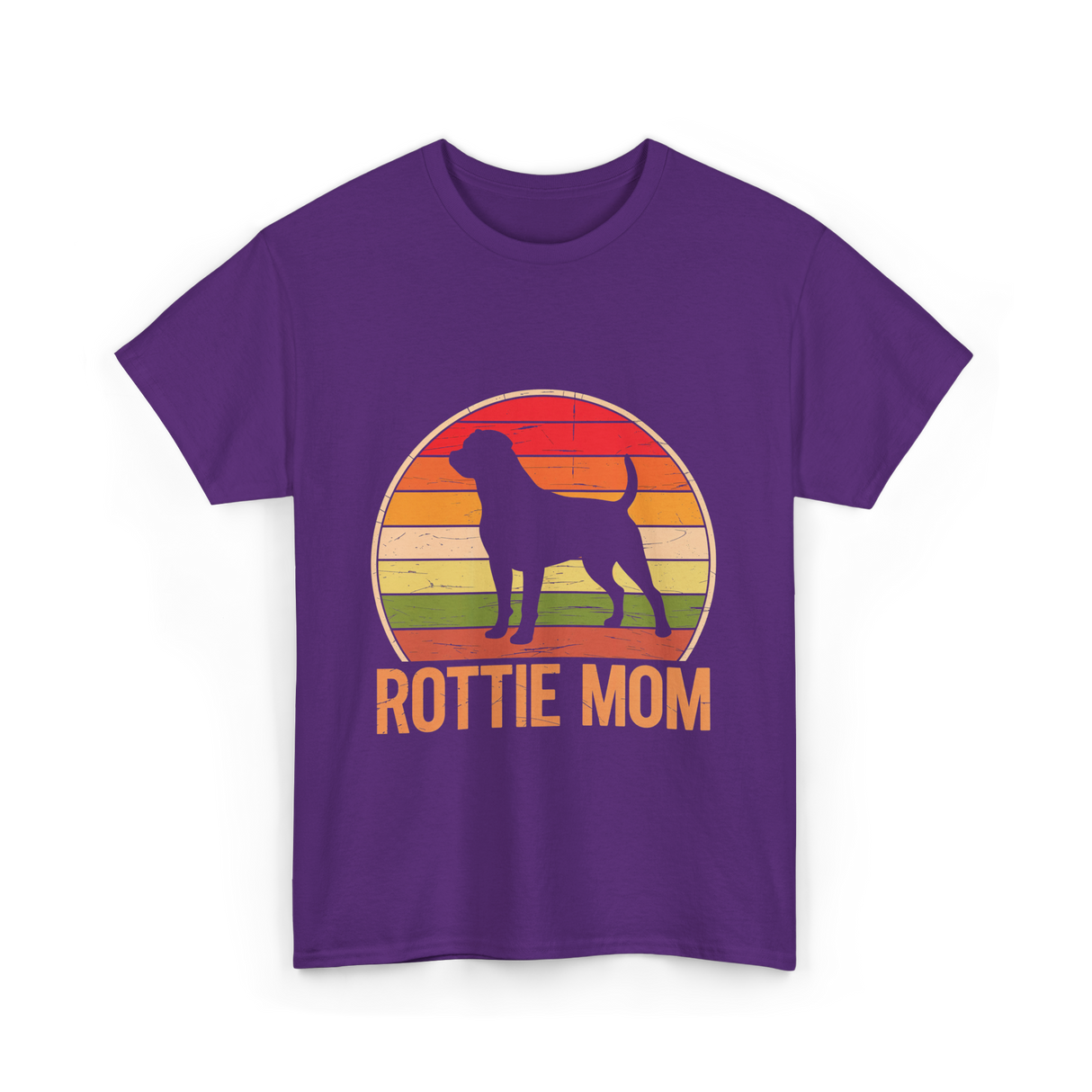 Rottweiler Mom Rottweiler Dog T-Shirt - Purple