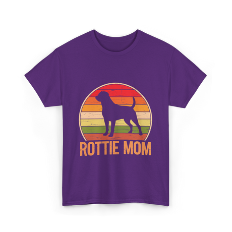 Rottweiler Mom Rottweiler Dog T-Shirt - Purple