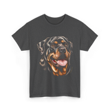 Rottweiler Portrait Dog Rottweiler T-Shirt - Dark Heather