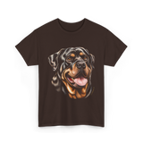 Rottweiler Portrait Dog Rottweiler T-Shirt - Dark Chocolate