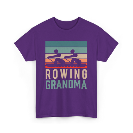 Rowing Grandma Rowing Rower T-Shirt - Purple