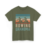 Rowing Grandma Rowing Rower T-Shirt - Military Green