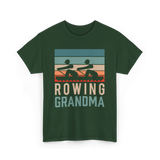 Rowing Grandma Rowing Rower T-Shirt - Forest Green