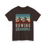 Rowing Grandma Rowing Rower T-Shirt - Dark Chocolate