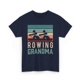 Rowing Grandma Rowing Rower T-Shirt - Navy