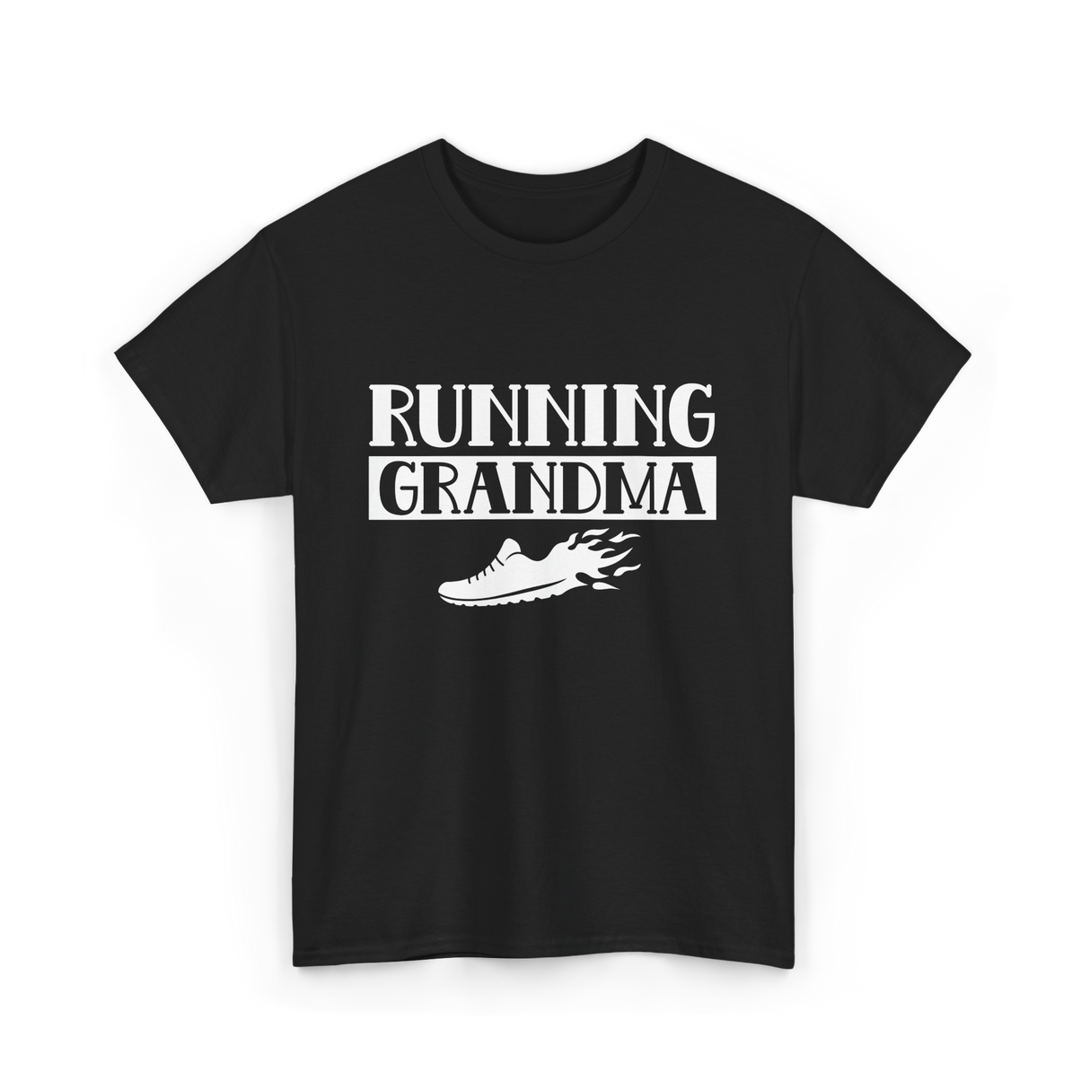 Running Grandma Runner Jogging T-Shirt - Black