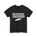 Running Grandma Runner Jogging T-Shirt - Black