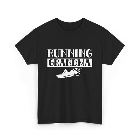 Running Grandma Runner Jogging T-Shirt - Black