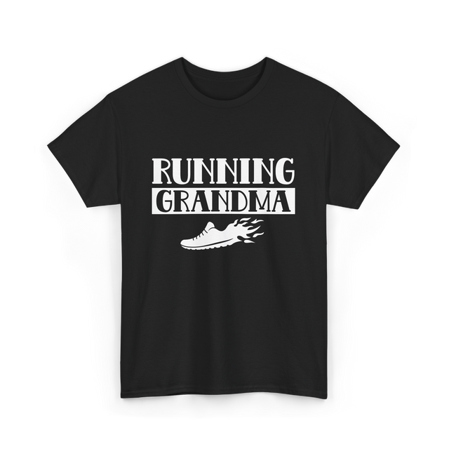 Running Grandma Runner Jogging T-Shirt - Black