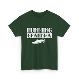 Running Grandma Runner Jogging T-Shirt - Forest Green