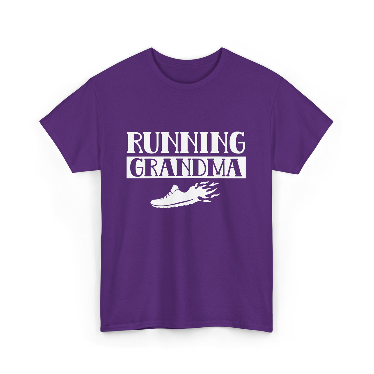 Running Grandma Runner Jogging T-Shirt - Purple