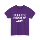 Running Grandma Runner Jogging T-Shirt - Purple