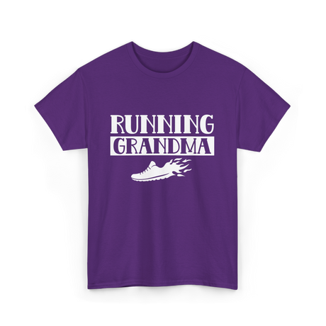 Running Grandma Runner Jogging T-Shirt - Purple