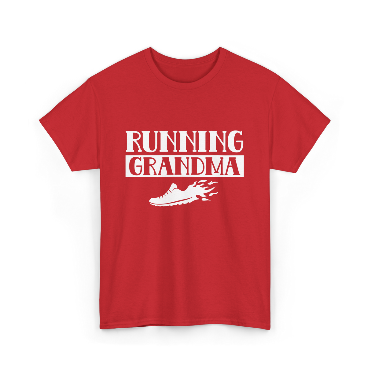 Running Grandma Runner Jogging T-Shirt - Red